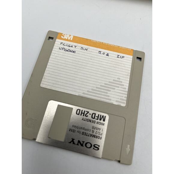 Microsoft Flight Simulator MS-DOS Floppy Disk Complete In Big Box 1993 Big Box - Picture 9 of 12